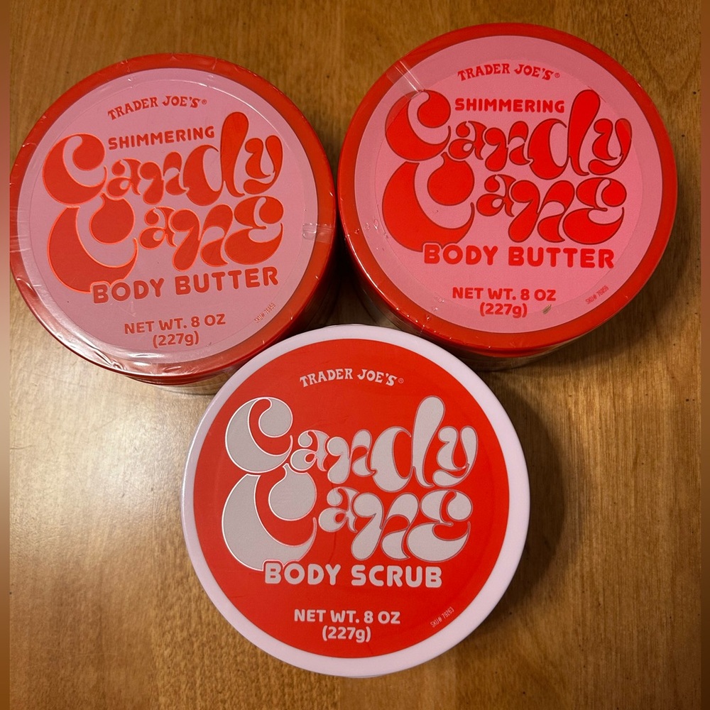 Trader Joe’s (2) Candy Cane Body Butter and (1) Body Scrub BNWT